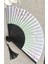 Yelpaze Sakura Çiçekli Pembe Bambu Kumaş Yelpaze A507 3