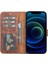 Apple iPhone 13 Pro Max Uyumlu Deri Cüzdanlı Kılıf G2 Kahverengi 3