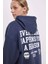 C7817 Oversize Fit Kapüşonlu Baskılı Sweatshirt 1