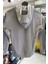 Erkek Çocuk Kapişonlu Baskılı Sweatshirt - Gri 3