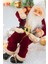 Yılbaşı Süsü Noel Baba Biblo Figür Büyük Boy 45cm - Asma Ipi İle 78 Cm 2