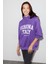 Verona Kadın Içi Polarlı Oversize Kalıp Mor Sweatshirt 1