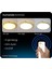 Gold Şerit Akrilikli Kumandalı Dimli 3 Işık Renkli 50 cm LED Tavan Lambası, Modern Aydınlatma 2