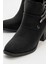Kadın Taşlı Topuklu Bot SİYAH ZÜMRÜT 3