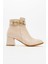 Kaydırmaz Tokalı Kadın Bot Bej Cilt 2