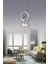 Infinity 3 Renk Gümüş ( Sarı Beyaz ve Gün Işığı ) Lu x ury LED Kristal Taşlı Avize Concept 1
