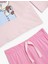 Tavşan Baskılı Uzun Kollu Pamuklu Pembe Kız Çocuk Pijama Takımı 5WLK40017MK 2