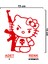 Hello Kitty Silah Sticker - Hello Kitty Sitcker - Oto Sticker - Araba Sticker - Araç Sticker 2