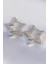 Pirinç Gümüş Renk Yıldız Küpe - TJ-BKP8983 1