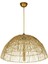 Rattan, Bambu, Hasır Sarkıt Avize Çap: 50 cm Yükseklik: 25 cm 4