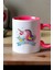 Kişiye Özel Unicorn Kupa Bardak Pembe Kız Çocuğa Hediye 3