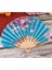 Şık Turkuaz Mavisi Japon Yelpazesi 3
