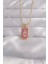 316L Çelik Gold Renk Mor Mineli El Figür Tarot Kolye - TJ-BKO9034 1