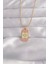 316L Çelik Gold Renk Karışık Mineli Ay Figür Tarot Kolye - TJ-BKO9036 1
