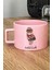 Kişiye Özel Fotoğrafçı Baykuş Pastel Fincan Pembe Hayvan Figürlü 1