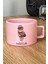 Kişiye Özel Fotoğrafçı Baykuş Pastel Fincan Pembe Hayvan Figürlü 2