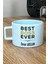 Kişiye Özel Best Boss Ever Pastel Fincan Mavi Patrona Doğum Günü Hediyesi 1