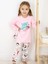 1-5 Yaş Kız Çocuk Göz Bantlı Pijama Takımı 3