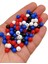 8 mm Plastik Karışık 4 Renk Delikli Boncuk Takı Yapımı Bead (50 Gram) 1