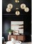 Nide 5li Siyah Gold Bal Camlı Modern Genç Odası Yatak Odası Retro Salon Avize 1