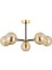 Nide 5li Siyah Gold Bal Camlı Modern Genç Odası Yatak Odası Retro Salon Avize 2
