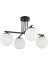 Siyah Modern Spor Model Glop Beyaz Camlı Avize 2