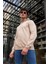 Unisex Oversize Düz Kapüşonlu Sweatshirt 1