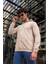 Unisex Oversize Düz Kapüşonlu Sweatshirt 2