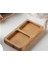 Bambu 2 Bölmeli Sunum Tabağı Kahvaltılık , Çerezlik, Sunumluk , Çay Bardağı Yanı Sunumluk , Bambu 1