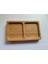 Bambu 2 Bölmeli Sunum Tabağı Kahvaltılık , Çerezlik, Sunumluk , Çay Bardağı Yanı Sunumluk , Bambu 2