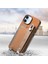 Apple iPhone 16 Plus Uyumlu Kılıf Zebana 2in1 Best Deri Kılıf Kahverengi 2
