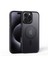 Apple iPhone 16 Pro Max Uyumlu Kılıf Zebana Fros Silikon Kılıf (Kablosuz Şarj Destekli) Siyah 15