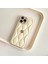 Apple iPhone 16 Pro Uyumlu Kılıf Zebana Camellia Deri Kılıf Bej 2