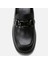 01ayh294720a100 Deri Siyah Kadın Loafer 4