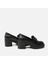 01ayh294720a100 Deri Siyah Kadın Loafer 5