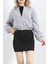 3 Iplik Fermuarlı Sweat Gri - 20938.1554. 5