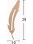 Hobi-Art Ds 94 Boyanabilir Ahşap Kuş Tüyü Desenli Duvar Süsü 1