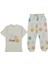 Kız Çocuk Ekru Meyve Baskılı Pijama Takımı 1