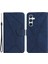 Samsung Galaxy M35 5g Cilt Dokunuş Hatları Pu Deri Telefon Kılıfı (Yurt Dışından) 1