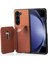 Samsung Galaxy Z Fold6 5g Karbon Fiber Dokulu Kart Tutucu Deri Arka Kapak (Yurt Dışından) 4