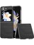 Samsung Galaxy Z Flip6 5g Sığır Derisi Doku Sert Pc + Pu Deri Telefon Kabuğu (Yurt Dışından) 1