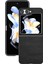 Samsung Galaxy Z Flip6 5g Sığır Derisi Doku Sert Pc + Pu Deri Telefon Kabuğu (Yurt Dışından) 2