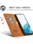 Samsung Galaxy S24 Fe Cüzdan Mikrofiber Deri Telefon Kılıfı (Yurt Dışından) 2