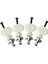 4pcs Ukulele Tuning Pegs Makine Kafası Ukulele Klasik Gitar Beyaz (Yurt Dışından) 2