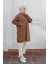 Boydan Fermuarlı Cepli Tunik Camel 24KT410 5