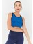 Turkuaz Basic Sıfır Kol Dar Kalıp U Yaka Kadın Crop Top Atlet - 97162 1