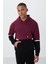 Erguvan Pamuklu Kalın Içi Tüylü Yumuşak Dokulu Comfort Fit Nakışlı Erkek Sweatshirt - 88417 1