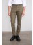 Slim Fit Gabardin Haki Pantolon 2