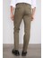 Slim Fit Gabardin Haki Pantolon 4