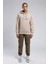 Washington Erkek Kapüşonlu Sweatshirt Bej 1